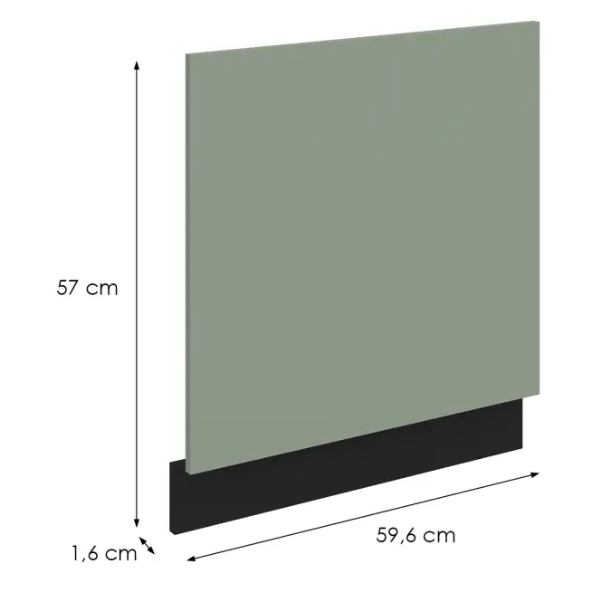 Dvierka na umývačku Zm Aria-Sa/Bl Anti Fingerprint 570x596,2