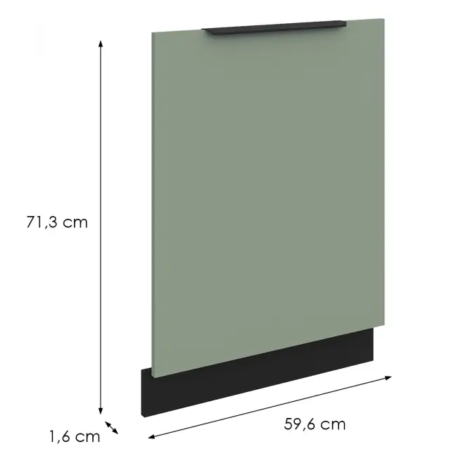 Dvierka na umývačku Zm Aria-Sa/Bl Anti Fingerprint 713x596,2