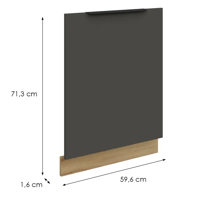 Dvierka na umývačku Zm Aria-Gr/Ar Anti Fingerprint 713x596,2