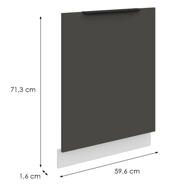 Dvierka na umývačku Zm Aria-Gr/Wh Anti Fingerprint 713x596,2