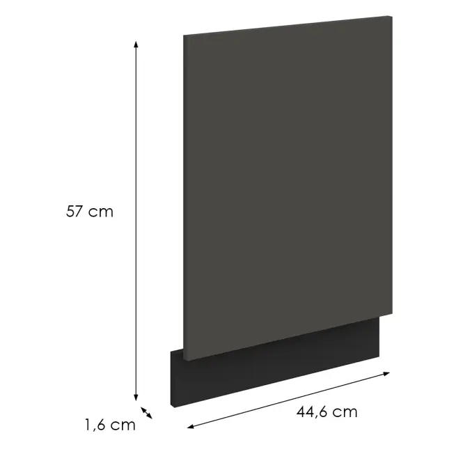 Dvierka na umývačku Zm Aria-Gr/Bl Anti Fingerprint 570x446,2