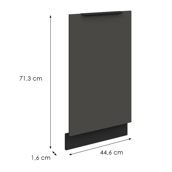 Dvierka na umývačku Zm Aria-Gr/Bl Anti Fingerprint 713x446