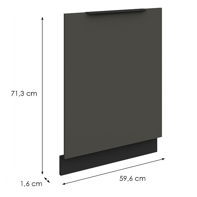 Dvierka na umývačku Zm Aria-Gr/Bl Anti Fingerprint 713x596,2