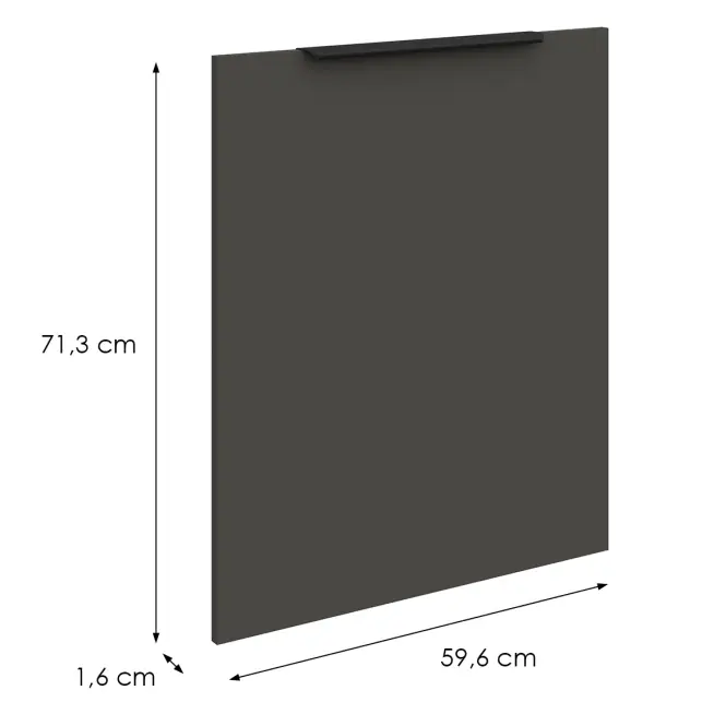 Dvierka na umývačku Zm Aria-Gr/Ant Anti Fingerprint 713x596
