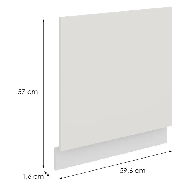 Dvierka na umývačku Zm Aria-Wh/Wh Anti Fingerprint 570x596