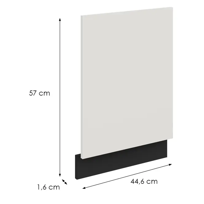 Dvierka na umývačku Zm Aria-Wh/Bl Anti Fingerprint 570x446