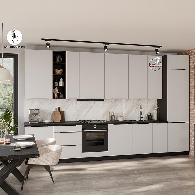 Dvierka na umývačku Zm Aria-Wh/Bl Anti Fingerprint 570x446