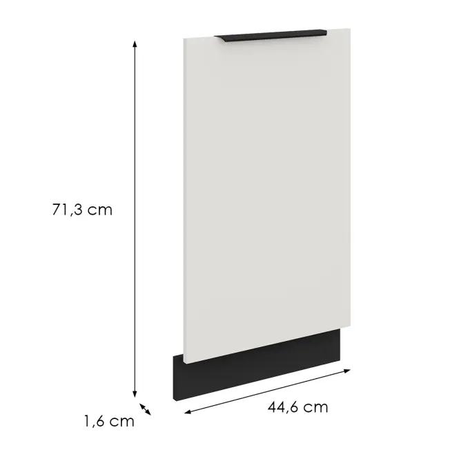 Dvierka na umývačku Zm Aria-Wh/Bl Anti Fingerprint 713x446