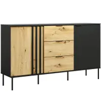Komoda 2D3SZ RiminI 03 čierna/artisan