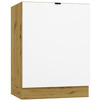 Kuchynská skrinka Cosmo Gianna D60 Pc P/L Biela Aljaška/Dub Artisan