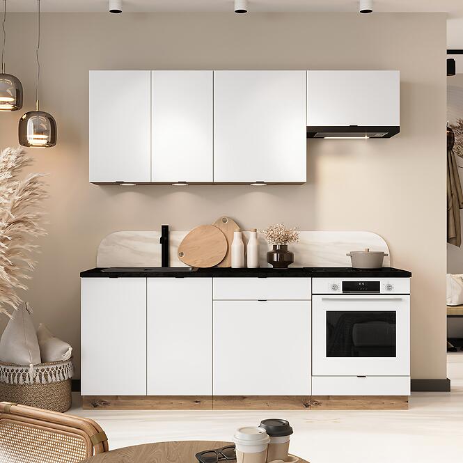 Kuchynská skrinka Cosmo Gianna D60 Pc P/L Biela Aljaška/Dub Artisan