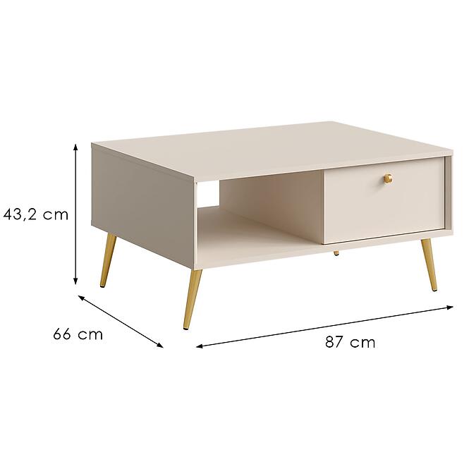 Konferenčný stolík Rose 07 pieskovo béžová