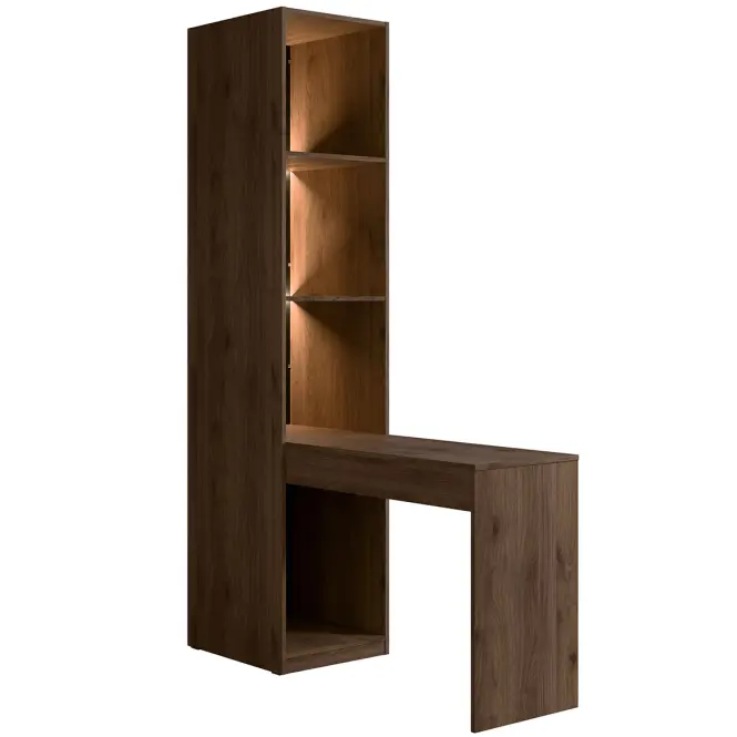 Regál s písacím stolom/Toaletný stolík Wenecja 25 orech elegant,3