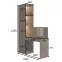 Regál s písacím stolom/Toaletný stolík Wenecja 25 orech elegant,5