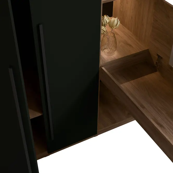 Regál s písacím stolom/Toaletný stolík Wenecja 25 orech elegant,7