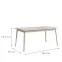 Stôl 180X90 Rose 05-B pieskovo béžová,2
