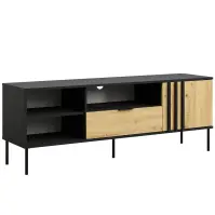 TV stolík 1D1SZ Rimini 08 čierna/artisan