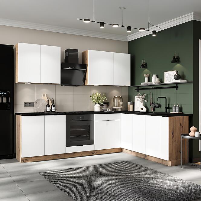 Kuchynská skrinka Cosmo Gianna W45 P/L Biely Aljašský/DubArtisan,5