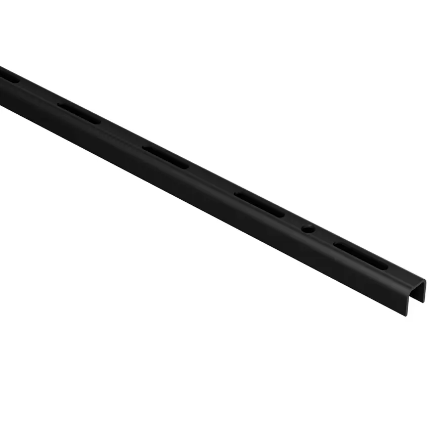 Jednoradová lišta 18x12 mm dĺžka 1000 mm čierna matná