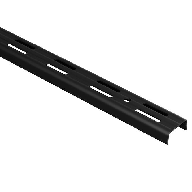 Dvojradová lišta 25x12 mm 2000 mm čierna matná