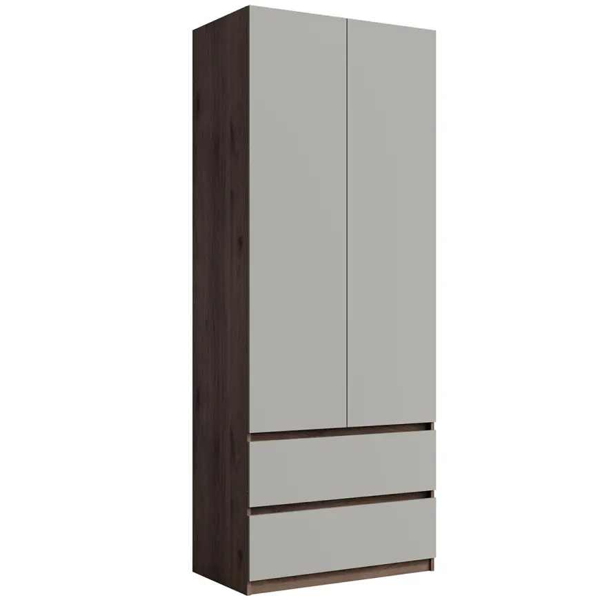 Skriňa Madison 2D2SZ 22 sivý/orech elegant