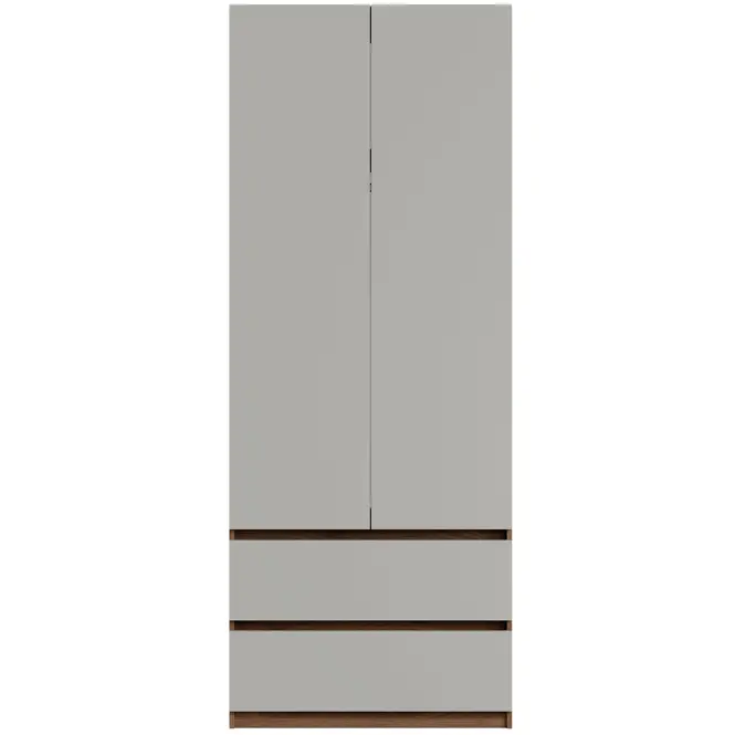 Skriňa Madison 2D2SZ 22 sivý/orech elegant
