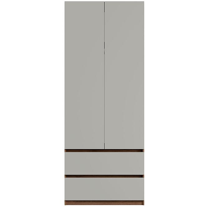 Skriňa Madison 2D2SZ 22 sivý/orech elegant,3