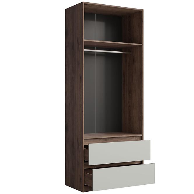 Skriňa Madison 2D2SZ 22 sivý/orech elegant,4