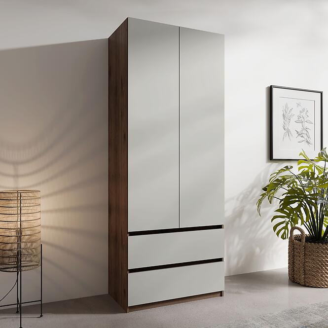 Skriňa Madison 2D2SZ 22 sivý/orech elegant,8