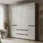 Skriňa Madison 6D 2SZ 46 sivý/orech elegant,9