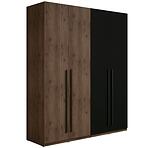 Skriňa Wenecja 20 orech elegant/čierna onyx