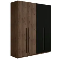 Skriňa Wenecja 20 orech elegant/čierna onyx