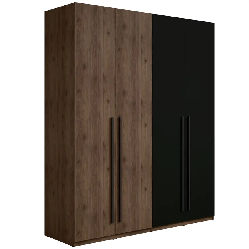 Skriňa Wenecja 20 orech elegant/čierna onyx