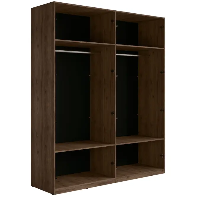 Skriňa Wenecja 20 orech elegant/čierna onyx,3