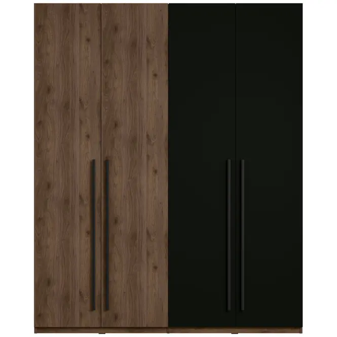 Skriňa Wenecja 20 orech elegant/čierna onyx