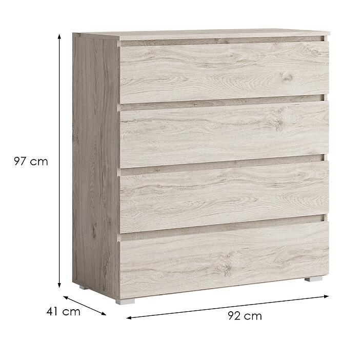 Komoda Cosmo C04 4S dub oslo