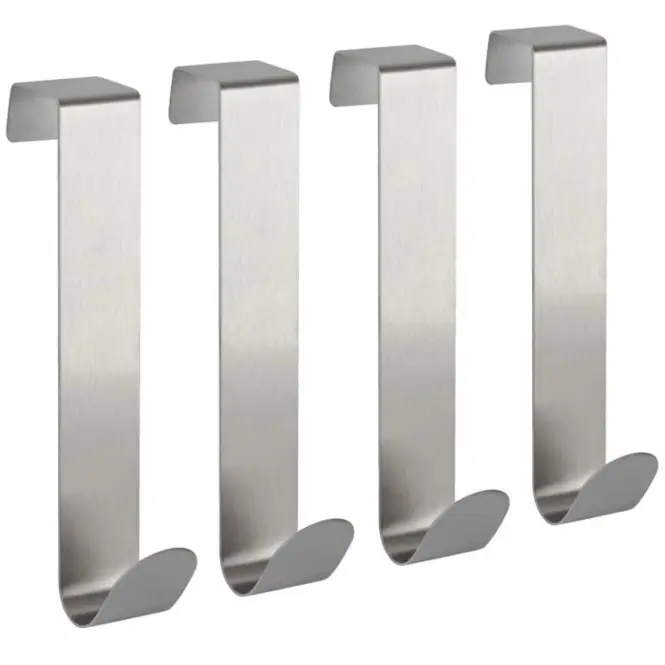 Vešiak na dvere 22x120 mm z nehrdzavejúcej ocele 4 ks