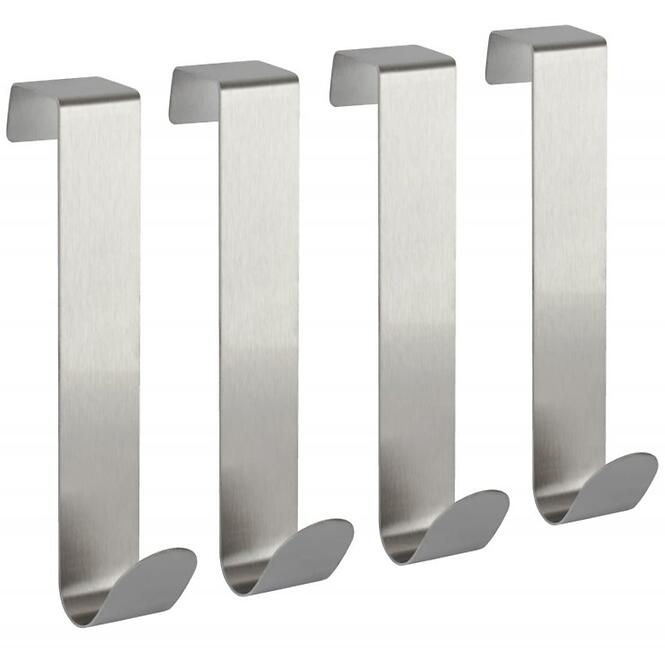 Vešiak na dvere 22x120 mm z nehrdzavejúcej ocele 4 ks