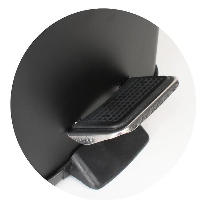 Odpadkový kôš Sido-Blk čierna/bambus/štvorec,4