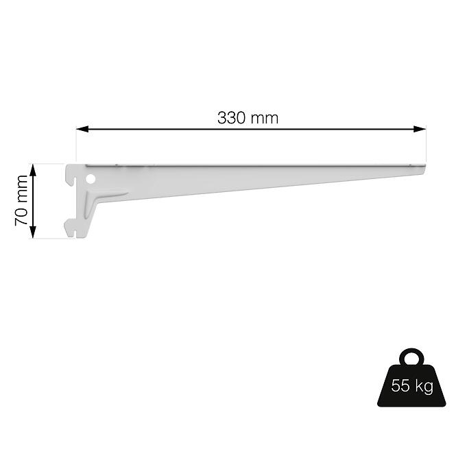 Bočný nosník 330 mm biely 1 pár