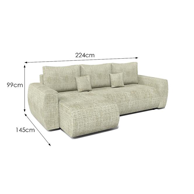 Rohová sedacia súprava Ivo Majorka 2 béžová,5