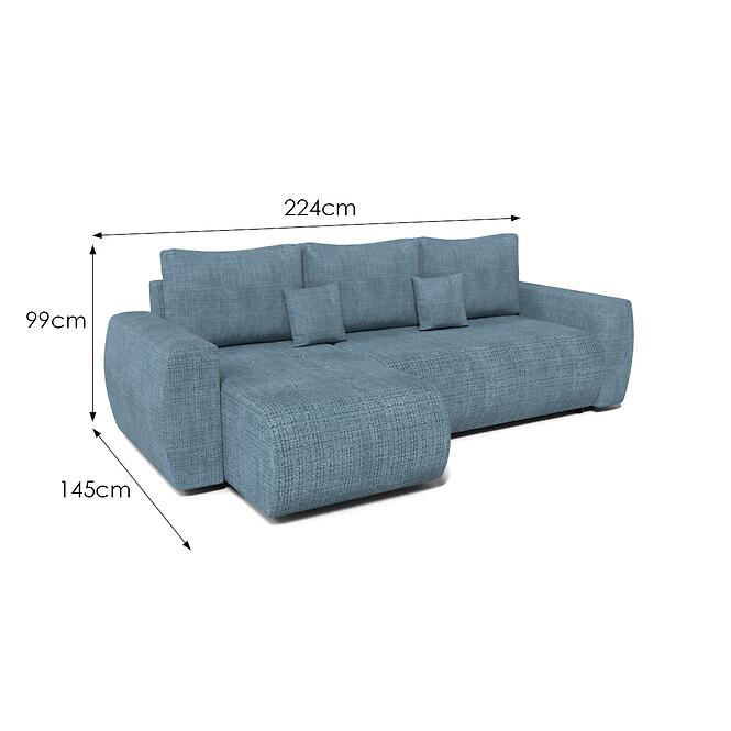 Rohová sedacia súprava Ivo Majorka 17 modrá,5