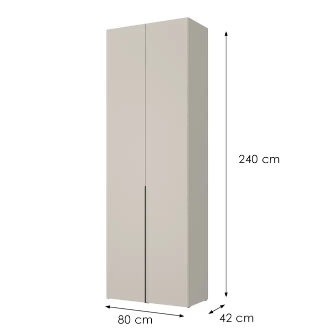 Skriňa Slim 2d S02 Kašmír,2