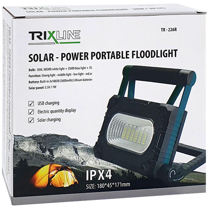 Solárna lampa TR 226 R 30W,3