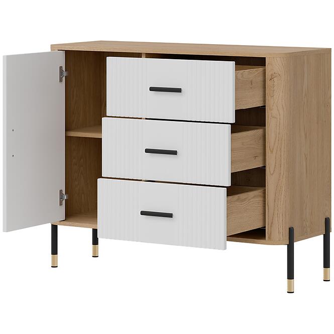 Komoda Dante Dt03  Dub Cremona/Biely