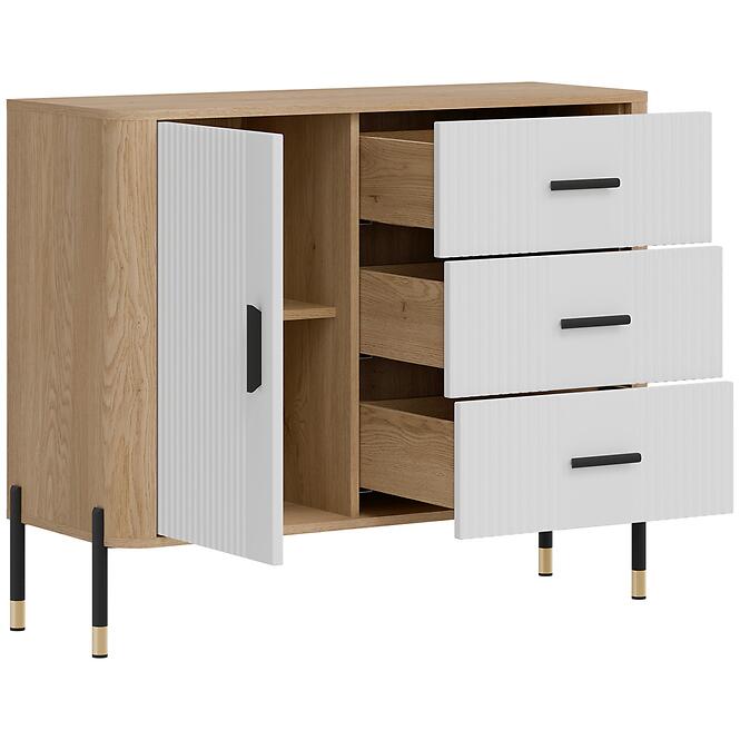 Komoda Dante Dt03  Dub Cremona/Biely