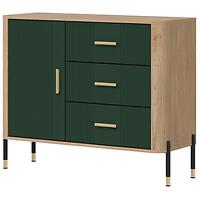 Komoda Dante Dt03  Dub Cremona/Zelená