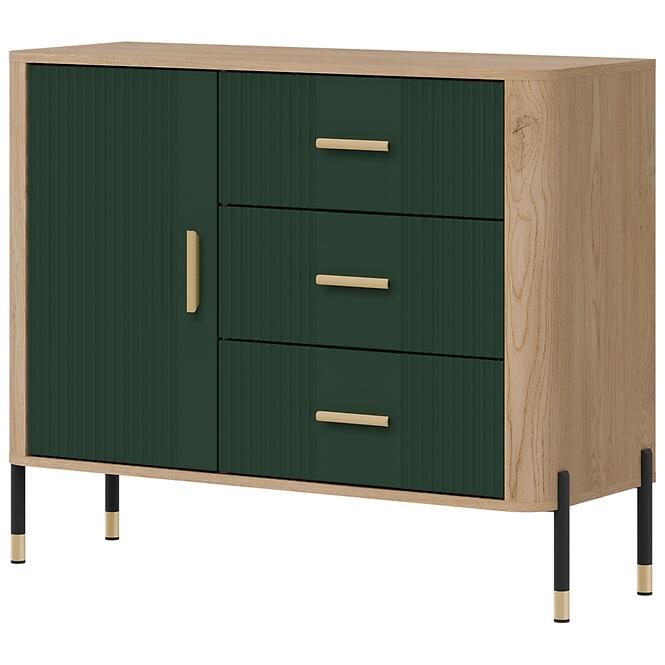 Komoda Dante Dt03  Dub Cremona/Zelená