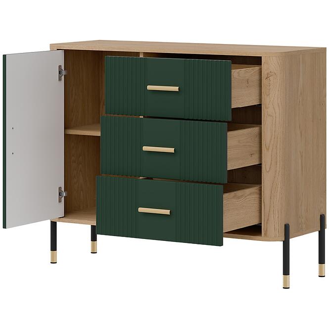 Komoda Dante Dt03  Dub Cremona/Zelená,2