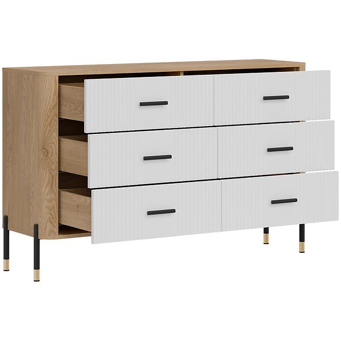 Komoda Dante Dt04  Dub Cremona/Biely,6